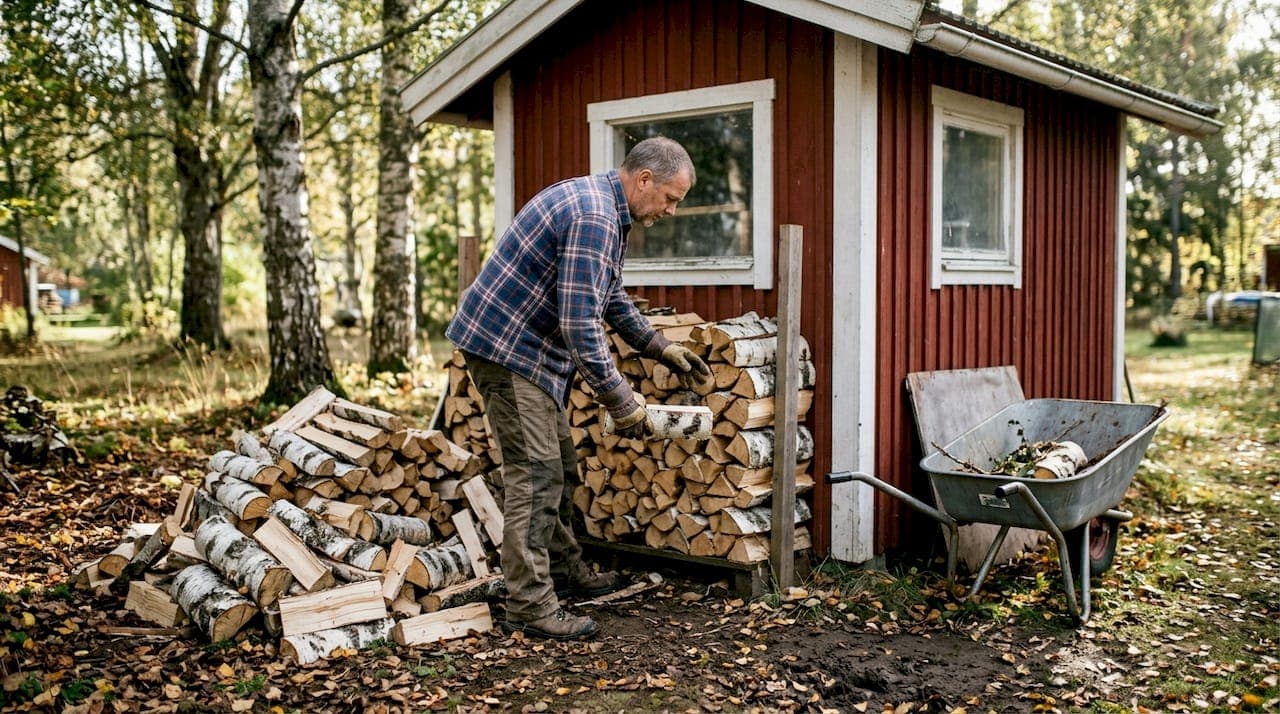 Vedstapling i Botkyrka, Stockholm - Steg för steg guide